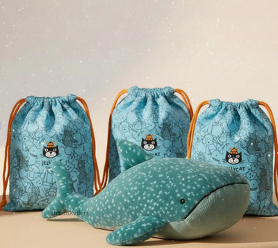 New Jellycat Gobfrey Whale Shark 40cm Plush Toy - Gift Ready with Tag & Dust Bag