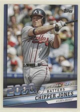 2020 Topps Update Decades Best Batters Blue Chipper Jones #DB-70 HOF h6c