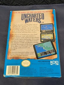 BOX ONLY Nintendo NES Uncharted Waters S4-5