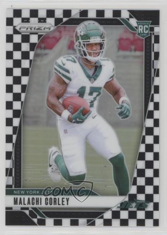 2024 Panini Prizm Rookies Black & White Checker Prizm Malachi Corley #369 05ns