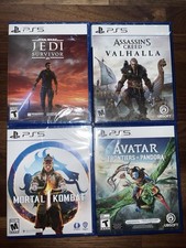 New Sealed- Sony PS5 Lot Of 4 Games - Star Wars, Avatar, Mortal Combat 1, ACreed