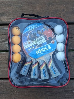 Joola Team School Tischtennis-Set 4 Schläger 8 Bälle Tasche Komplettschläger NEU