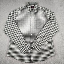Untuckit Shirt Mens Large Green Plaid Slim Fit Long Sleeve Button Up Stuhlmuller