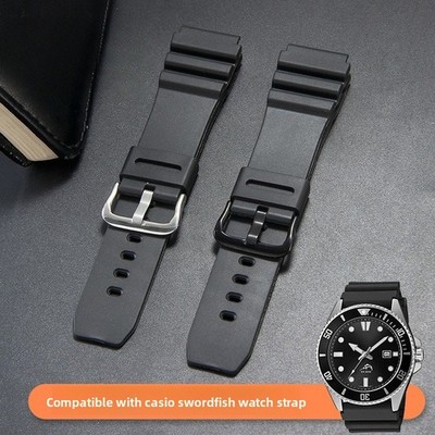 For Casio Duro MDV-106 107 MTP-VD01 Waterproof Rubber Watch Strap 22mm with Tool