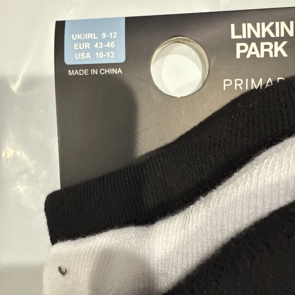 Paquete de 3 calcetines Linkin Park Primark para hombre talla 10-13 EE. UU.