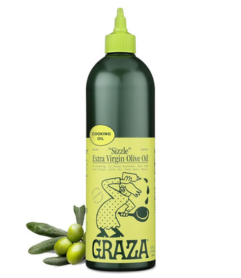 Graza Sizzle Extra Virgin Olive Oil, Cooking Oil - High Polyphenol Peak Harvest