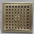 Brushed Gold Stainless Steel 5-7/8" x 5-7/8" Square Floor Shower Drain SUS304 — photo 2