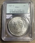 1927-S Peace Silver Dollar $1 🔥 PCGS MS63 OGH 🔥 Choice Uncirculated 🔥