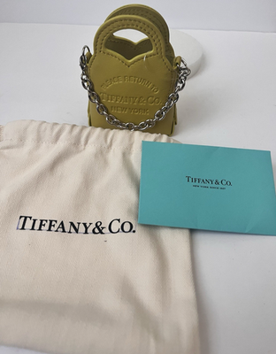 Tiffany & Co. Please Return To Tiffany Yellow Leather Heart Nano