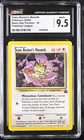 CGC 9.5 MINT+ Team Rocket's Meowth 18 Wotc Black Star Promo Pokemon Card