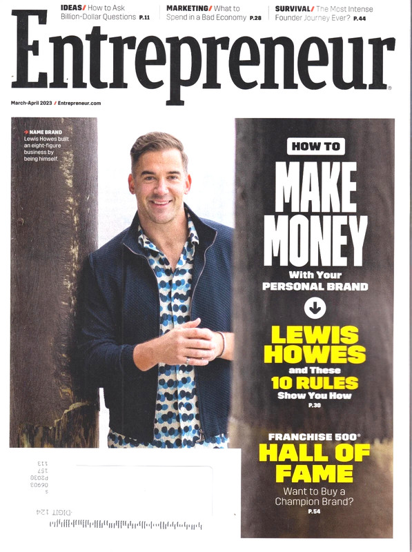 Entrepreneur March April 2023 Lewis Howes, How To Make Money (Magazine: Business