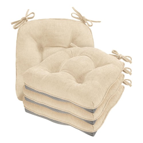 Chair Cushions for Dining Chairs, 17" x 17" Non-Slip Kitchen Chair Pads with ...