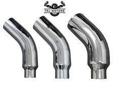5 Inlet Diesel Exhaust Chrome Turndown Elbow Tip 23 Long - Various Outlets
