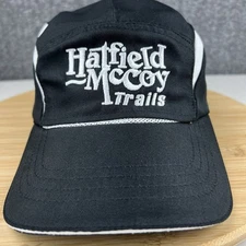 Hatfield McCoy Trails 5 Panel Hat Cap Strapback Black Lightweight Off Road