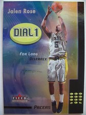 2000-01 FLEER MYSTIQUE DIAL 1 , JALEN ROSE # 5 !! BOX 1