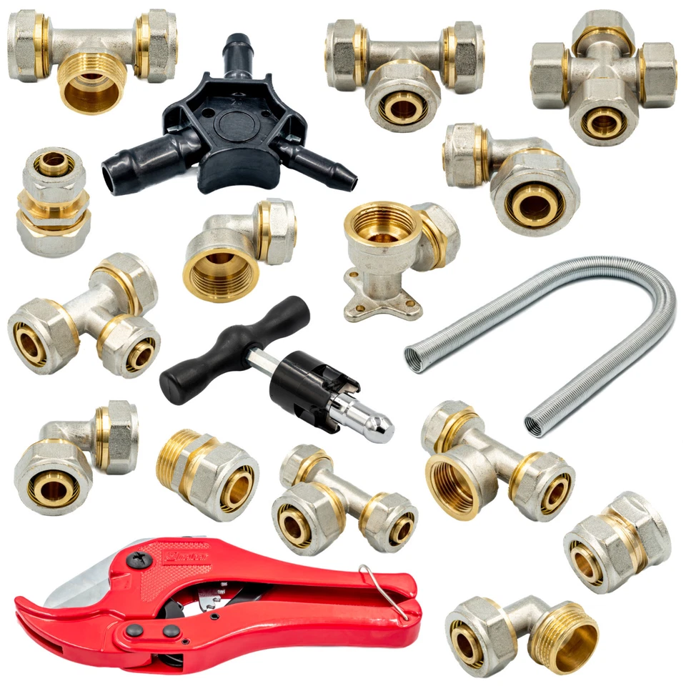 Klemmring Schraubfitting für Aluverbundrohr 16 20 25 32 PEX