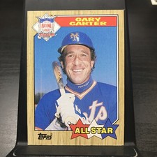 1987 Topps Gary Carter Baseball Card #602 NL ALL STAR