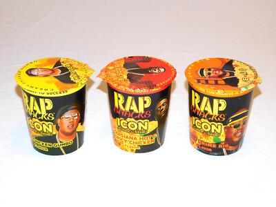 Rap Snacks ICON Ramen Noodles Set of 3 Boosie E-40 Master P RARE