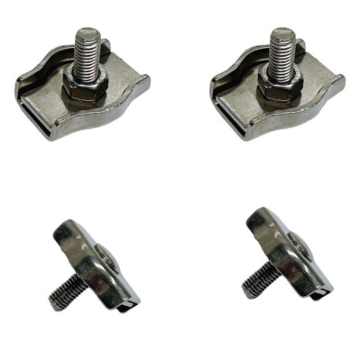 Simplex Single Bolt Clamp Wire Rope Clips Stainless Steel 5/16'' Wire Rope 4 PC