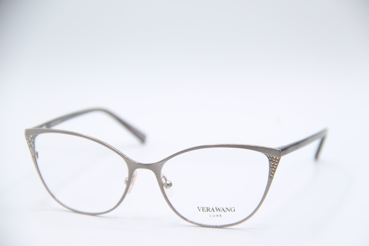 VERA WANG LUXE MILLIE GM SILVER AUTHENTIC EYEGLASSES 52-15 135 NEW VERA WANG MILLIE GM SILVER STUDDED AUTHENTIC DESIGNER  main image 2