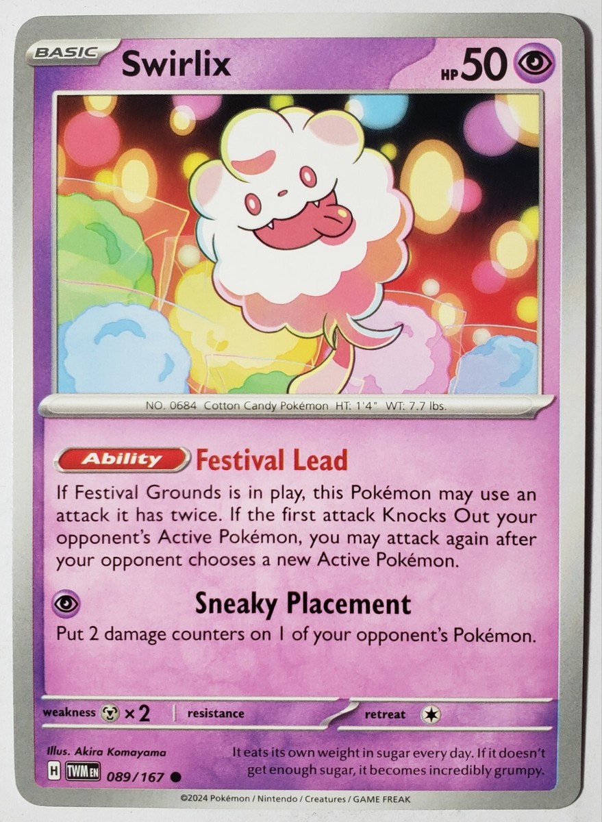 Swirlix 089/167 NM / M - Twilight Masquerade Pokemon Card - Akira