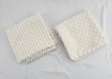 Pillow Covers Decorative Set of 2 Striped Corduroy Plush Velvet Pillowcases...