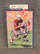 Roger Wehrli/Artist Gary Thomas Dual Auto Goal Line Art Artist Proof Card JSA