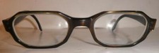 Vintage American Optical Octagon Brown Frame Horn Rim 5-1/4 Eyeglasses