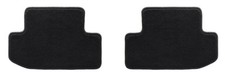 New 2015 - 2025 Mustang Black Floor Mats Rear 2pc Set Plush Cut Pile Carpet