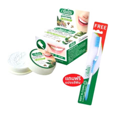 Herbal Clove Toothpaste Coconut Oil Mint Teeth Anti-Bacteria Thai Herb 25g.x6