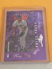 Hideo Nomo 1997 Donruss KING OF THE HILL Baseball Press Proof 