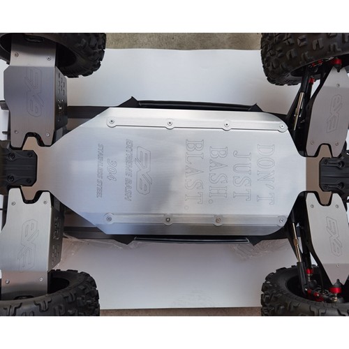 For Arrma Kraton EXB 8S 1/5 Stainless Steel Chassis Armor Anti-collision Board - Picture 3 of 14