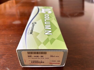 Sealed Phenomenex Gemini 3 µm C18, LC Column 50 x 2 mm PN 00B-4439-B0