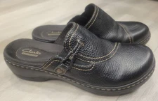 Clarks Collection Women's Black Clogs Slip On Size 7M
