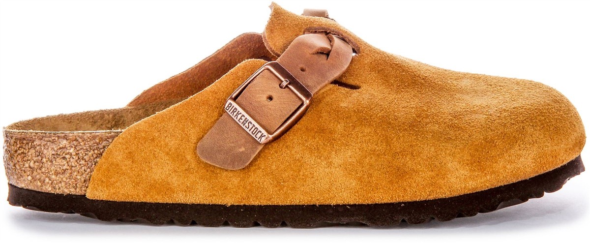 BIRKENSTOCK｜SLIPPERS (Boston Braided MINK (1026665)) Boston Braided Suede Leather Mink | BIRKENSTOCK