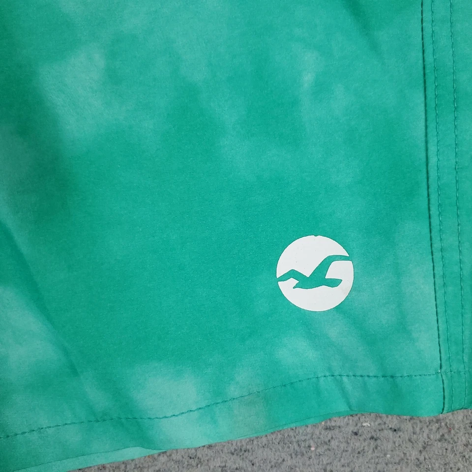 Hollister Shorts Mens Size 30 Green Stretch Tropical Beach Board Swim Trunks - Image 2 of 4
