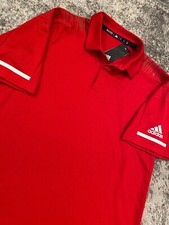 Adidas Clima Cool Golf Polo Shirt Men  s M Red Cool Comfortable NWT