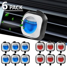 6 Pc Car Vent Clip Air Freshener Scent Aromatherapy Essential Oil Diffuser Truck
