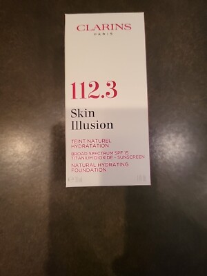 Clarins Skin Illusion Natural Hydrating Foundation, 1 Oz - Sandlewood (NIB)