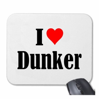MOUSEPAD Mauspad I Love Dunker Ich Liebe Dunker