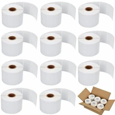 30 Rolls of 1000 2.25x1.25 Direct Thermal Shipping Barcode Labels Zebra - LP2824