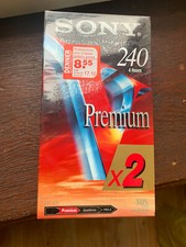 VHS Sony 240 2 mal 4h Premium versiegelt eingeschwei&szlig;t Pal Neu Videokassette