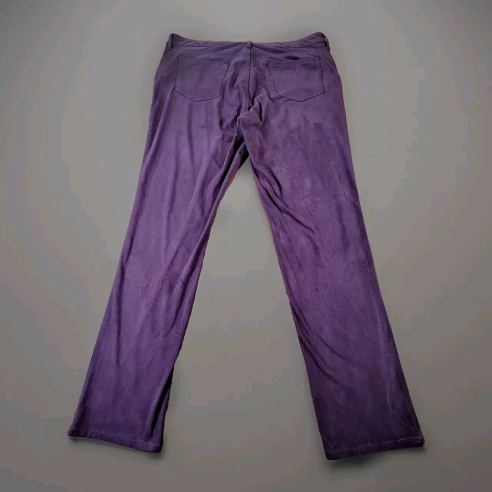 Gloria Vanderbilt BRIDGET Pants Women's (Missy) Size 18 LONG Purple Poly/Spandex - Image 3 of 4