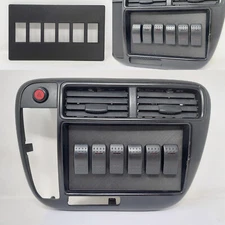 Radio Rocker Switch Plate 1999-2000 Honda Civic toggle trim delete race console