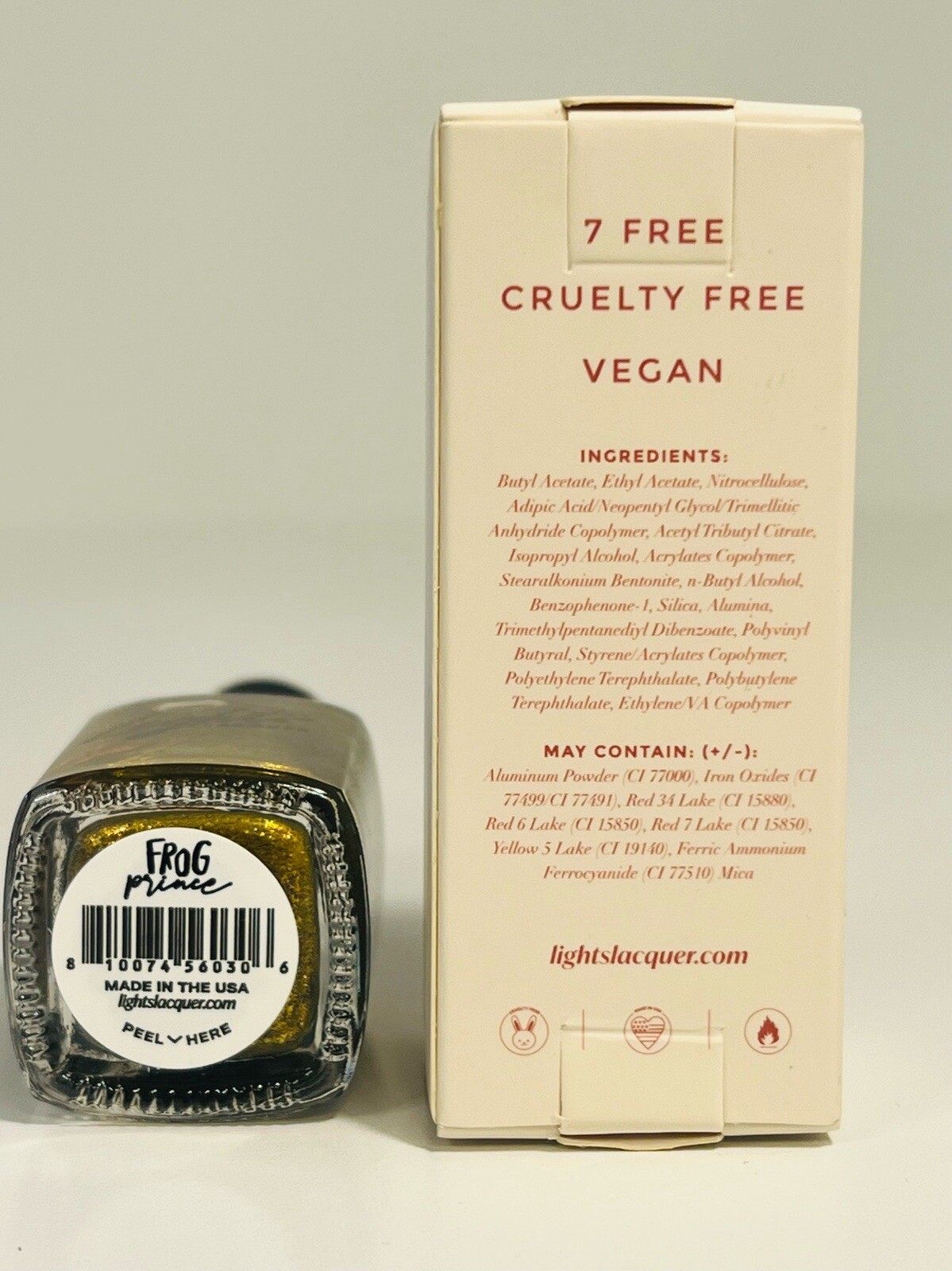 Lights Lacquer Vegan Nail Polish [FROG PRINCE], Green, Limited Edition