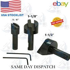Fly Cutter Set 3/4'' To 1-1/2'' Cutting Milling Hardened Tool Bits 1/2" Shank US