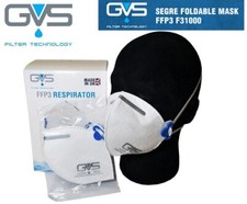 10x GVS Segre FFP 3 Reusable Face Mask Respirator individually Packed Made in UK