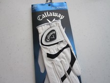 CALLAWAY XJ JUNIOR GOLF GLOVE SIZE MEDIUM WHITE NEW 1 GLOVE NEW