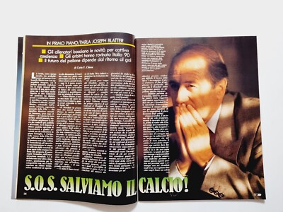 Guerin Sportivo 44-1990 + Poster – Bologna 1964, Juventus, Olympiakos, Aston Villa