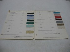 1958 Mercury Original Dupont 2 Page Paint Color Chip Chart 1958 Mercury Original Dupont 2 Page Paint Color Chip Chart